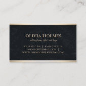 Modern legant Gold Foil Metal Professional Visitekaartje (Achterkant)