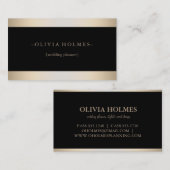 Modern legant Gold Foil Metal Professional Visitekaartje (Voorkant / Achterkant)