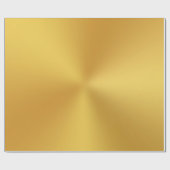Modern legant Gold Metallic Cadeaupapier (Vlak)