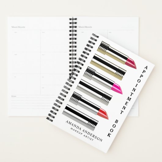 Modern legant lipstick Makeup Artist Planner (Display)