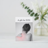 Modern legant massage Therapist Gift Certificate Kortingskaartje (Staand voorkant)