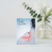 Modern legant massage Therapist Gift Certificate Kortingskaartje (Staand voorkant)