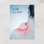 Modern legant massage Therapist Gift Certificate Kortingskaartje (Voorkant)