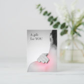 Modern legant massage Therapist Gift Certificate Kortingskaartje (Staand voorkant)