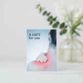 Modern legant massage Therapist Gift Certificate Kortingskaartje (Staand voorkant)