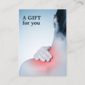 Modern legant massage Therapist Gift Certificate Kortingskaartje (Voorkant)