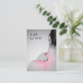 Modern legant massage Therapist Gift Certificate Kortingskaartje (Staand voorkant)