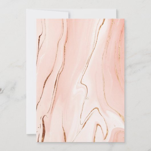 Modern legant Rings met Rozen Weddenschap Kaart (Achterkant)