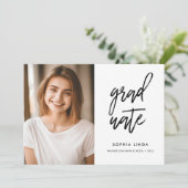 Modern legant script twee fotograaf Partij Kaart (Staand voorkant)