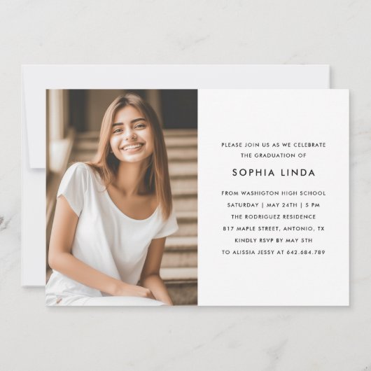 Modern legant script twee fotograaf Partij Kaart (Achterkant)