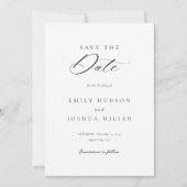 Modern legant Script Wedding Save The Date (Voorkant)