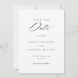 Modern legant Script Wedding Save The Date