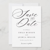 Modern legant Script Wedding Save The Date (Voorkant)