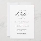 Modern legant Script Wedding Save The Date (Voorkant)