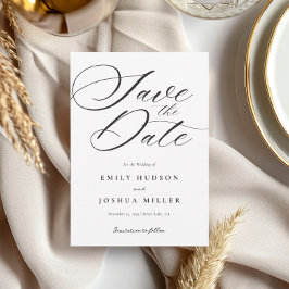 Modern legant Script Wedding Save The Date