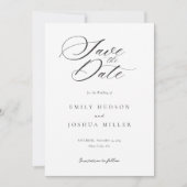 Modern legant Script Wedding Save The Date (Voorkant)