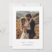 Modern legant Script Wedding Save The Date (Achterkant)