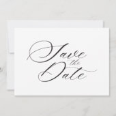 Modern legant Script Wedding Save The Date (Voorkant)