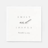 Modern legant Script Wedding Servet (Voorkant)