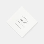 Modern legant Script Wedding Servet (Hoek)