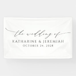 Modern legant Script Wedding Spandoek