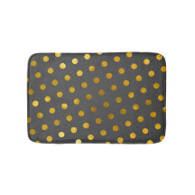 Modern legant Simple Classy Grey Gold Polka Dots