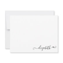 Modern legant Simple Feminine Girly Heart Script