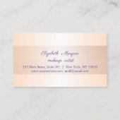 Modern legant, striped, Macarons Klantenkaartje (Achterkant)