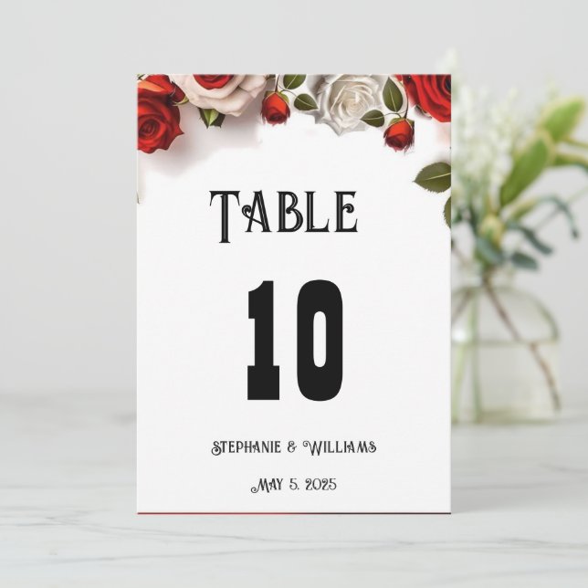 Modern legant taupe Weddenschappen Table Number (Staand voorkant)