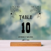 Modern legant taupe Weddenschappen Table Number Acryl Bord (Neutraal)