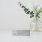 Modern legant Texture Grey Consultant Mini Visitekaartje (Staand voorkant)