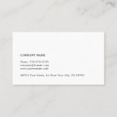 Modern legant Texture Grey Consultant Visitekaartje (Achterkant)