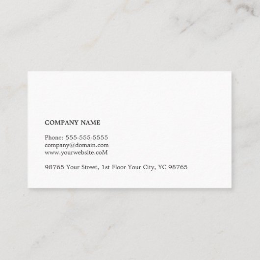 Modern legant Texture Grey Consultant Visitekaartje (Achterkant)