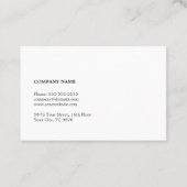 Modern legant Texture Grey Faux Gold Consultant Visitekaartje (Achterkant)