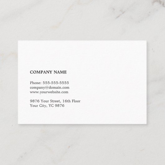 Modern legant Texture Grey Faux Gold Consultant Visitekaartje (Achterkant)