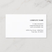 Modern legant Texture Grey Faux Gold Consultant Visitekaartje (Achterkant)