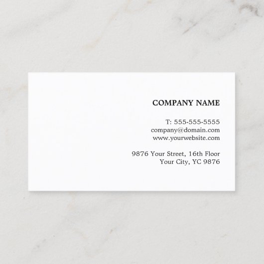 Modern legant Texture Grey Faux Gold Consultant Visitekaartje (Achterkant)