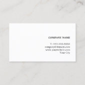 Modern legant Texture Grey Faux Gold Consultant Visitekaartje (Achterkant)