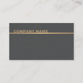 Modern legant Texture Grey Faux Gold Consultant Visitekaartje (Voorkant)
