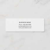 Modern legant Texture Grey Stripe Consultant Mini Visitekaartje (Achterkant)