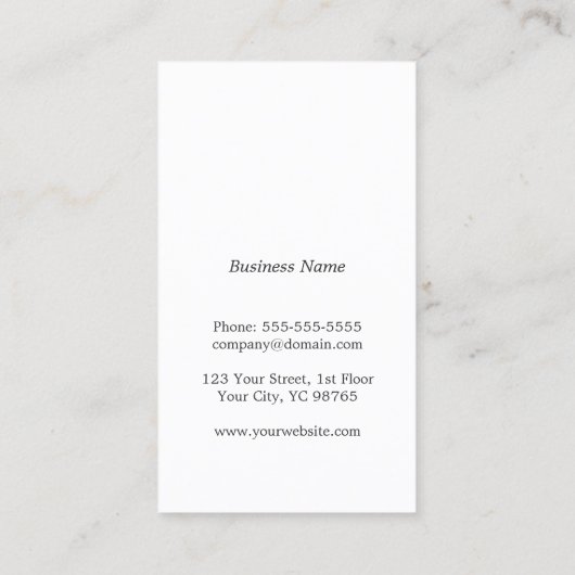 Modern legant Texture Grey Stripe Consultant Visitekaartje (Achterkant)