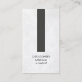 Modern legant Texture Grey Stripe Consultant Visitekaartje (Voorkant)