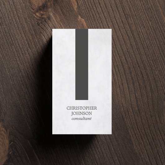 Modern legant Texture Grey Stripe Consultant Visitekaartje