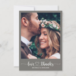 Modern legant Weddenschap Bedankt voor je fotokaar