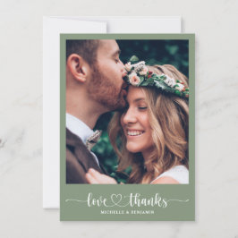 Modern legant Weddenschap Bedankt voor je fotokaar