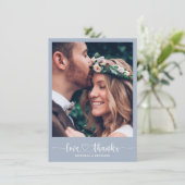 Modern legant Weddenschap Bedankt voor je fotokaar (Staand voorkant)