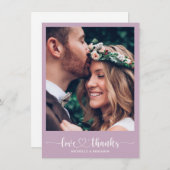 Modern legant Weddenschap Bedankt voor je fotokaar (Voorkant / Achterkant)