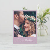 Modern legant Weddenschap Bedankt voor je fotokaar (Staand voorkant)