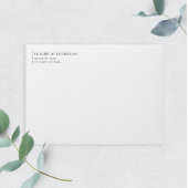 Modern legant Wedding Return Address Zelfinktende Stempel