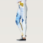 modern leggings in blue camouflage (Links)